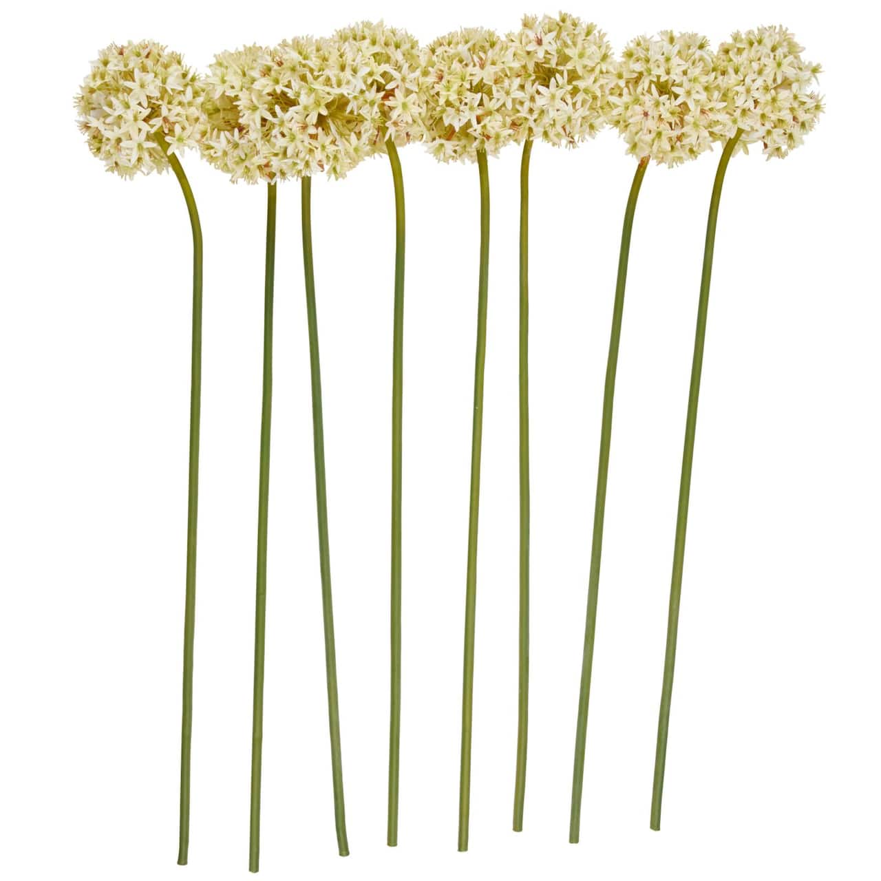 31" White Allium Artificial Flower Stem, 8ct.